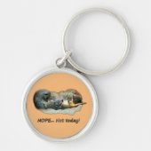 Hübsche, schlafende Mücken Schlüsselanhänger (Vorne)