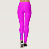 Hübsche Schmetterlinge auf hellrosa Leggings (Rückseite)