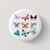 Hübsche Schmetterlinge Button (Vorderseite)