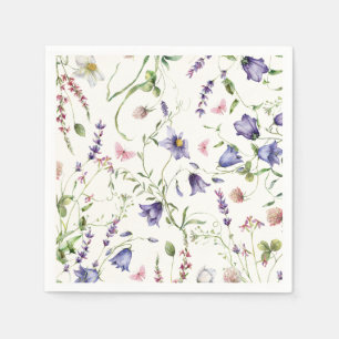 Hübsche Schmetterlinge Florale Hochzeitsdusche Serviette