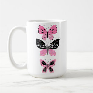 Hübsche Schmetterlinge Kaffeetasse