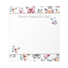 Hübsche Schmetterlinge Notizblock