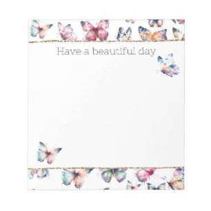 Hübsche Schmetterlinge Notizblock