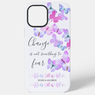 Hübsche Schmetterlinge Positive Veränderung Zitat iPhone 12 Pro Max Hülle