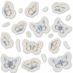 Hübsche Schmetterlinge Transparentes Fenster & Spi Aufkleber