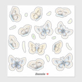 Hübsche Schmetterlinge Transparentes Fenster & Spi Aufkleber (Blatt)