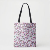 Hübsche Schmetterlinge Violet Tote Beutel Tasche (Vorderseite)