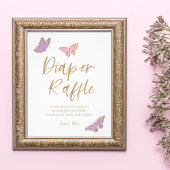 Hübsche Schmetterlinge Windelwinddusche Fotodruck