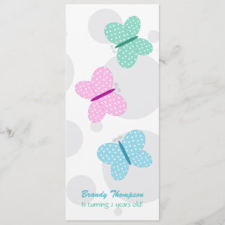 Hübsche Schmetterlings-Geburtstags-Party Einladung