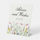 Hübsche Schmetterlingsberater wünscht Brautparty Sockelschild (Vorderseite)