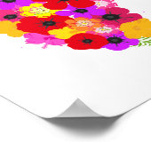 Hübsche Schmetterlingsmoderne Kunst Poster (Ecke)