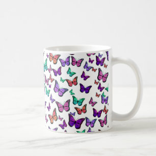 Hübsche Schmetterlingsmuster Kaffeetasse