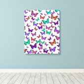 Hübsche Schmetterlingsmuster Leinwanddruck (Insitu (Holzboden))