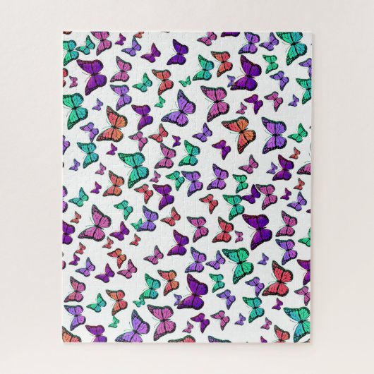 Hübsche Schmetterlingsmuster Puzzle (Vertikal)