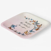 Hübsche Schmetterlingspopulette für Geburtstagspar Pappteller (Gewinkelt)