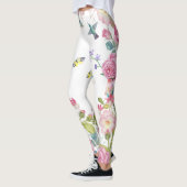 hübsche Schmetterlingsvögel Blume Yogahose Leggings (Links)