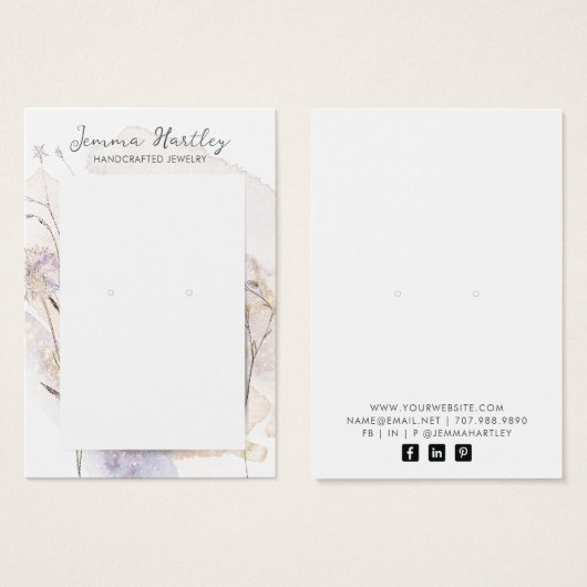 Hübsche Schmuckkarte (Vorne & Hinten)