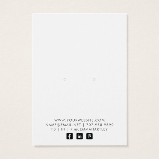 Hübsche Schmuckkarte (Rückseite)