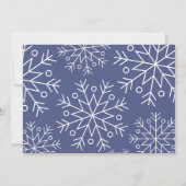 Hübsche Schneeflocken | Benutzerdefiniertes Foto | Save The Date (Rückseite)