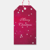 Hübsche Schneeflocken Geschenkanhänger (Vorderseite)