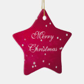 Hübsche Schneeflocken Keramikornament (Rechts)