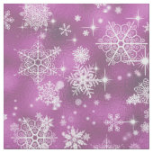 Hübsche Schneeflocken Muster Orchid Pink ID846 Stoff (Muster)