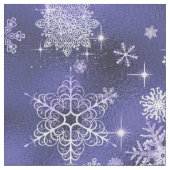Hübsche Schneeflocken Pattern Violet ID846 Stoff (Nahaufnahme)