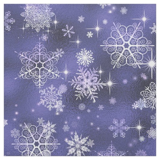 Hübsche Schneeflocken Pattern Violet ID846 Stoff (Muster)