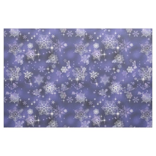 Hübsche Schneeflocken Pattern Violet ID846 Stoff (Fat Quarter (45,7 x 55,9 cm))