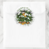 Hübsche Schneeflocken Runder Aufkleber (Tasche)