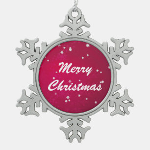 Hübsche Schneeflocken Schneeflocken Zinn-Ornament