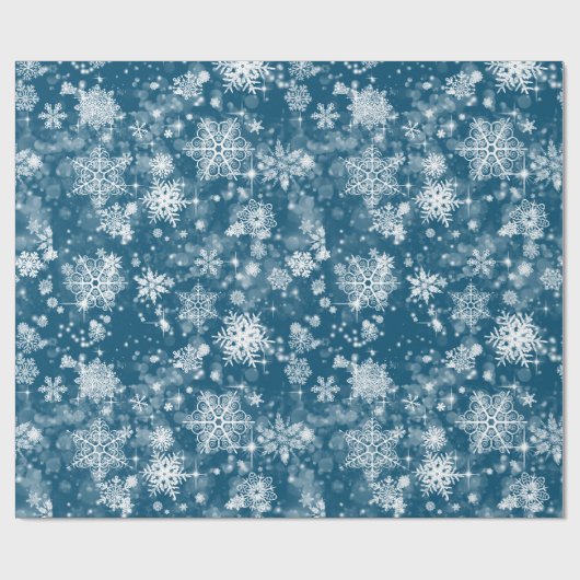 Hübsche Schneeflocken wählen beliebige Color-ID846 Geschenkpapier (Flach)