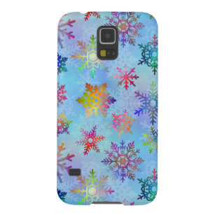Hübsche Schneeflocken Weihnachtsmuster Galaxy S5 Hülle