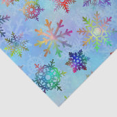 Hübsche Schneeflocken Weihnachtsmuster Seidenpapier (Ausschnitt)