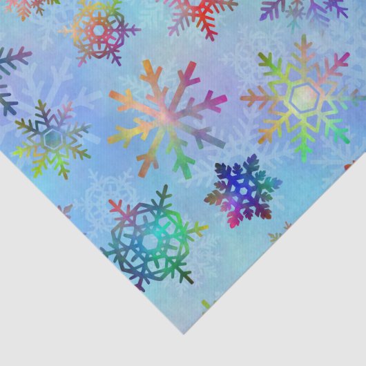 Hübsche Schneeflocken Weihnachtsmuster Seidenpapier (Ausschnitt)