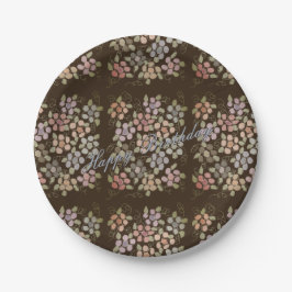 Hübsche Schokolade Braun Geburtstag Teller