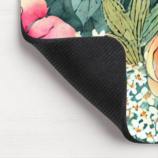 Hübsche schöne botanische Aquarellkunst Mousepad (Ecke)