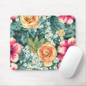 Hübsche schöne botanische Aquarellkunst Mousepad (Mit Mouse)