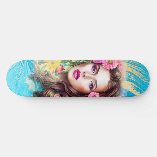 Hübsche Schöne Frauen Skateboard (Horizontal)