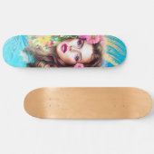 Hübsche Schöne Frauen Skateboard (Horizontal)