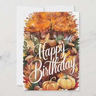 Hübsche schöne Jahreszeit Herbst Herbst glücklich Karte
