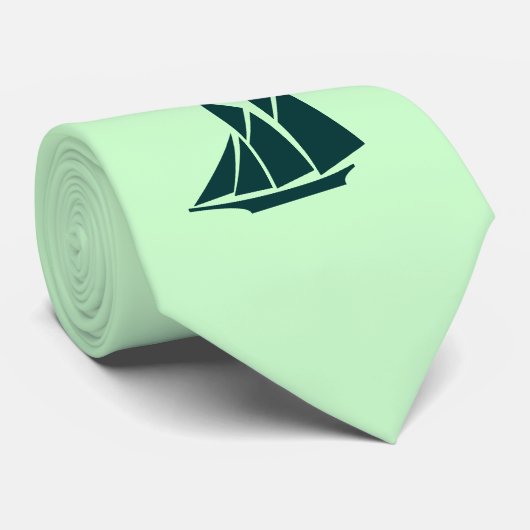 Hübsche Schooner-Insignie-Krawatte Krawatte (Gerollt)