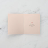 Hübsche Schreibmaschine und Blume Bridesmaid Dankeskarte (Innenseite)