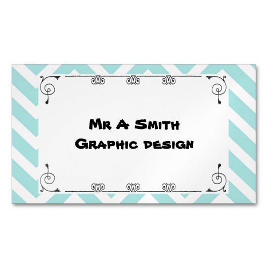 Hübsche schrullige Geschäftskarte Magnetische Visitenkarte (Vorderseite)