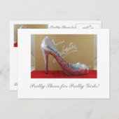 Hübsche Schuhe für Hübsche Mädchen! Postkarte (Vorne/Hinten)