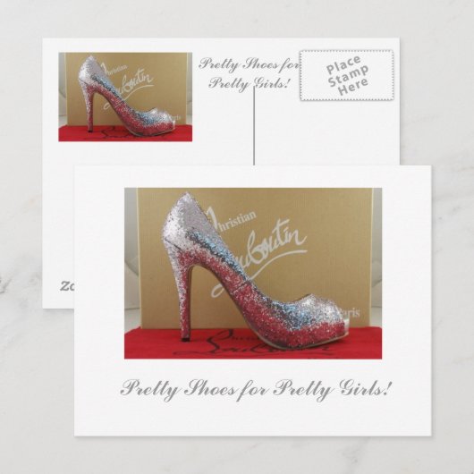 Hübsche Schuhe für Hübsche Mädchen! Postkarte (Vorne/Hinten)