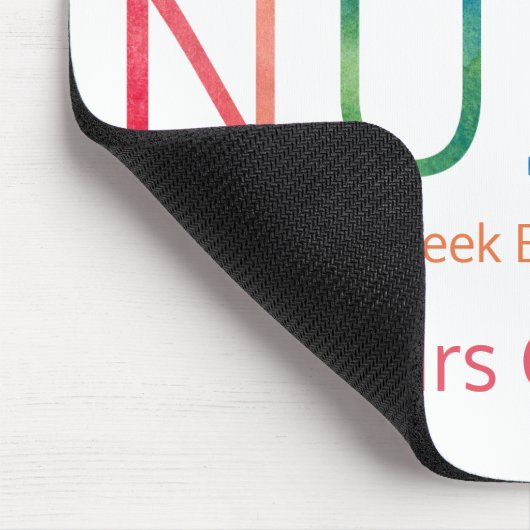 Hübsche Schulkrankenschwester-Typografie Mousepad (Ecke)