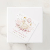 Hübsche Schwan Princess Pink Gold Balloon Baby Gir Geschenkanhänger (Beispiel)