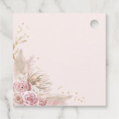 Hübsche Schwan Princess Pink Gold Balloon Baby Gir Geschenkanhänger (Rückseite)