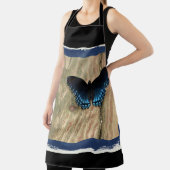 Hübsche Schwarz-Blau-Schmetterling-Schürze Schürze (InSitu)